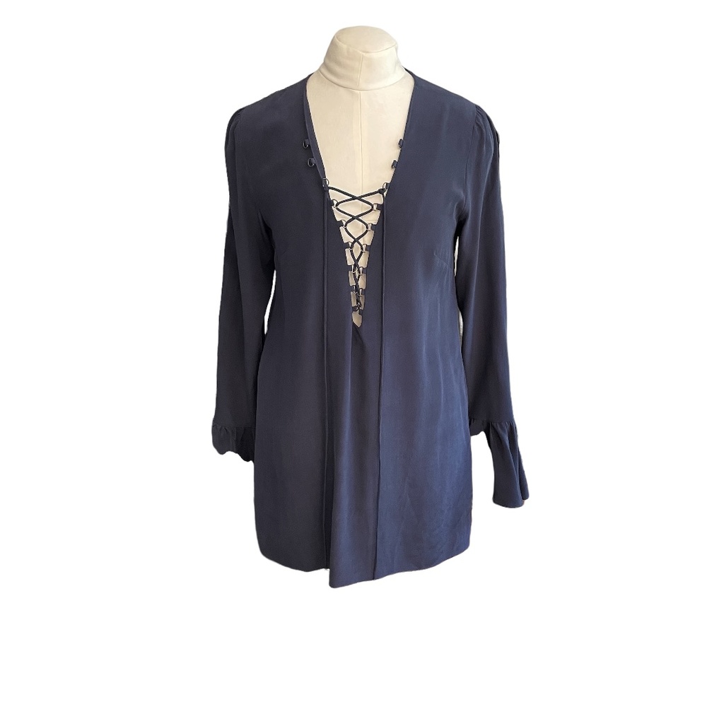 Stone Cold Fox Silk Mini-dress